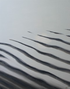 Öl auf Leinwand : Meeresboden , 40 cm x 50 cm . Verkauft .