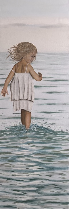 Öl auf Leinwand: Sommerwärme , 100 cm x 30 cm , Preis auf Anfrage .