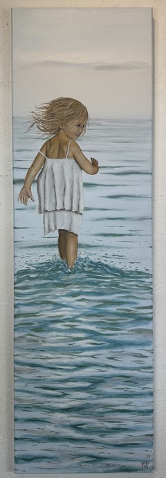 Öl auf Leinwand : Sommerwärme , 100 cm x 30 cm , Preis auf Anfrage .