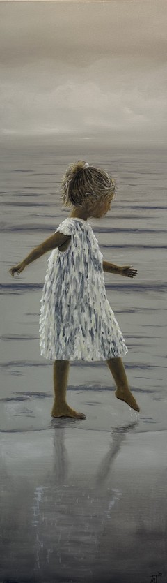 Öl auf Leinwand : Gegenlicht , 100 cm x 30 cm , Preis auf Anfrage .