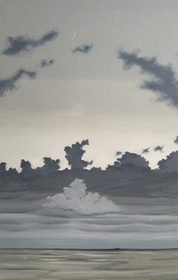 Öl auf Leinwand : Mond , 100 cm x 80 cm , Preis auf Anfrage .