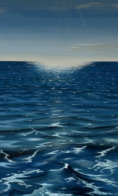 Öl auf Leinwand : Unsere Nordsee , 100 x 60 cm , Preis auf Anfrage .