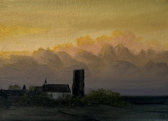 Öl auf Leinwand : Küstenperle 4 , 13 x 18 cm , Preis auf Anfrage .