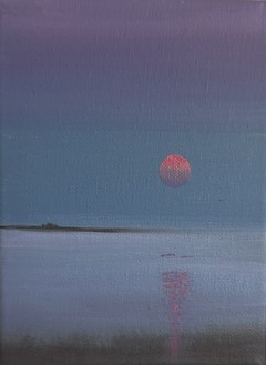 Öl auf Leinwand : Küstenperle 11 , 18 x 13 cm , verkauft . 