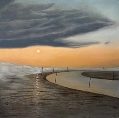Öl auf Leinwand : Der Seenebel geht,
60 x 60 cm , Preis auf Anfrage .